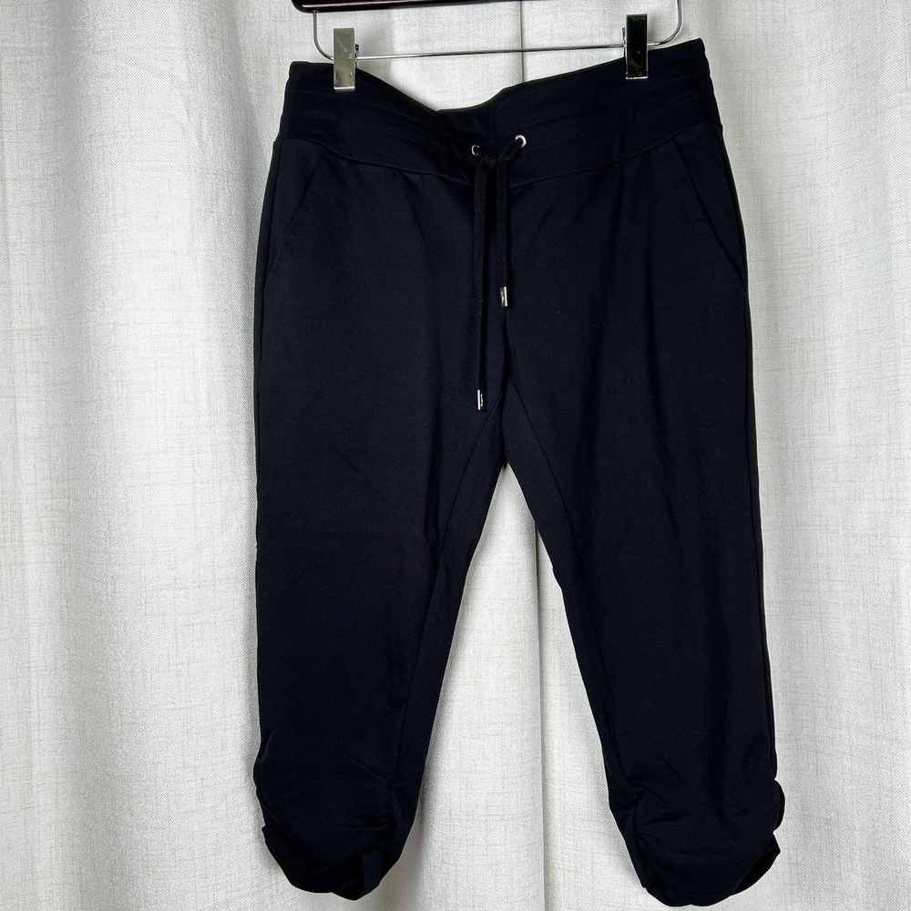 NEW! Lauren Ralph Lauren Active Sweatpants Joggers Black Women's Petite Small PS